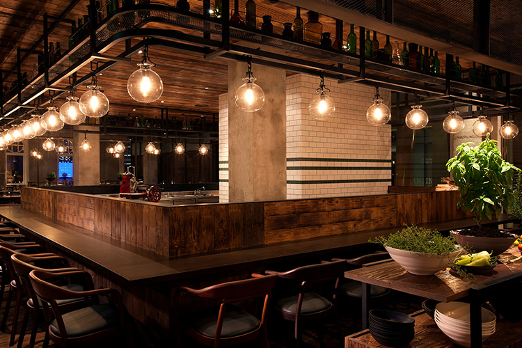 Mercato dining space